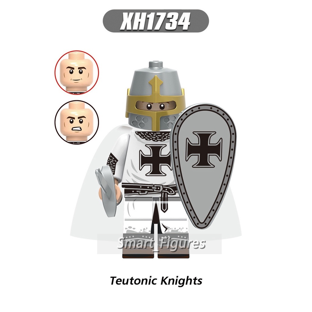 Mainan Action Figure Mini Teutonic Knights of The Holy Sepulcher War XH0316 XH0317