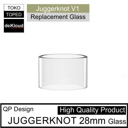 Tabung bahan kaca JUGGERKNOT 28mm RTAx warna glass bening