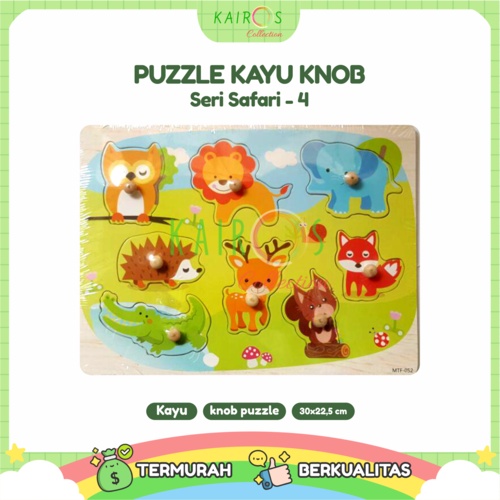 Puzzle Anak Kayu Knob Safari