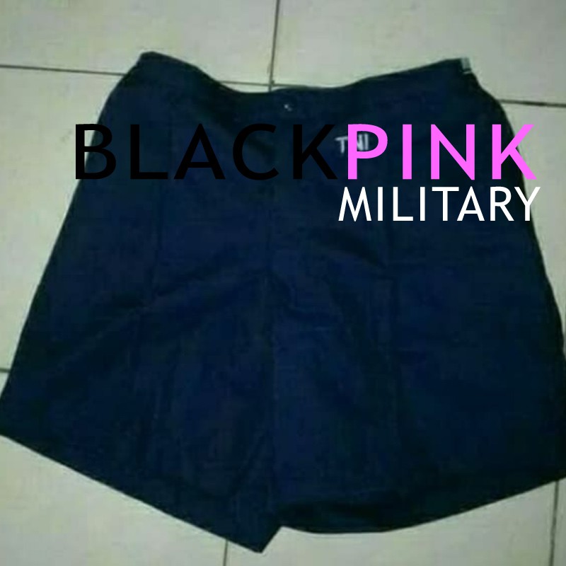 BLACKPINK CELANA PENDEK PENDIDIKAN TNI BIRU DONGKER/celana training pendek/celan