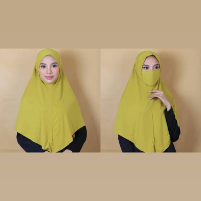 FASHION MUSLIM WANITA - HIJAB NIQAB PLAIN - HIJAB SYAR'I - HIJAB TERLARIS