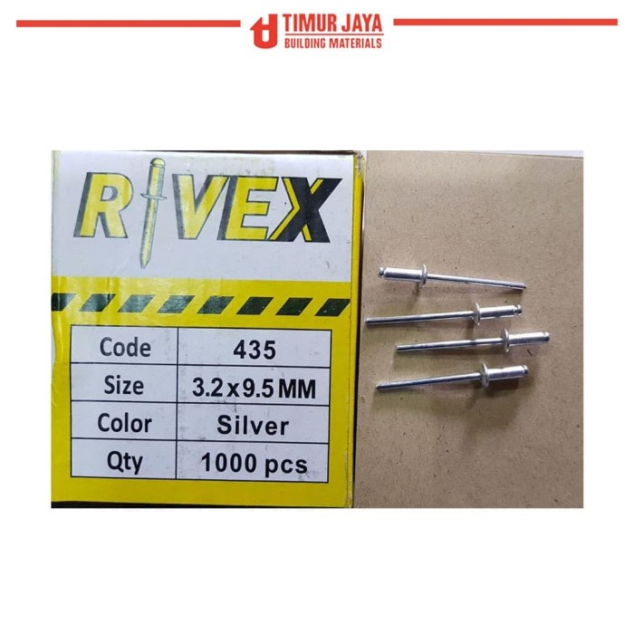 

PAKU RIVET BLIND RIVET 435 Harga 1 dus 1000 Pcs 1 kg