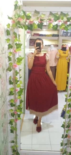 daster smoke daster arab daster renda daster batik daster pekalongan daster COD bayar ditempet-5