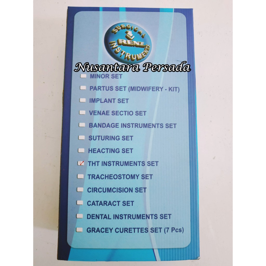 Jual Tht Instrumen Medis Alat Pemeriksaan Telinga Hidung Tenggorokan Renz