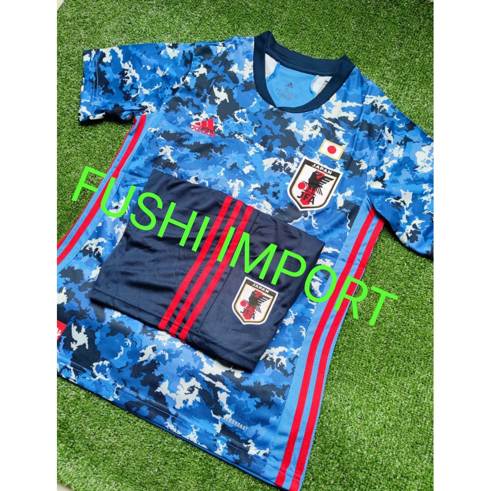 Setelan Jersey Baju Bola Jepang Home 2021 Japan ( Fullset Satu Set ) Grade Ori