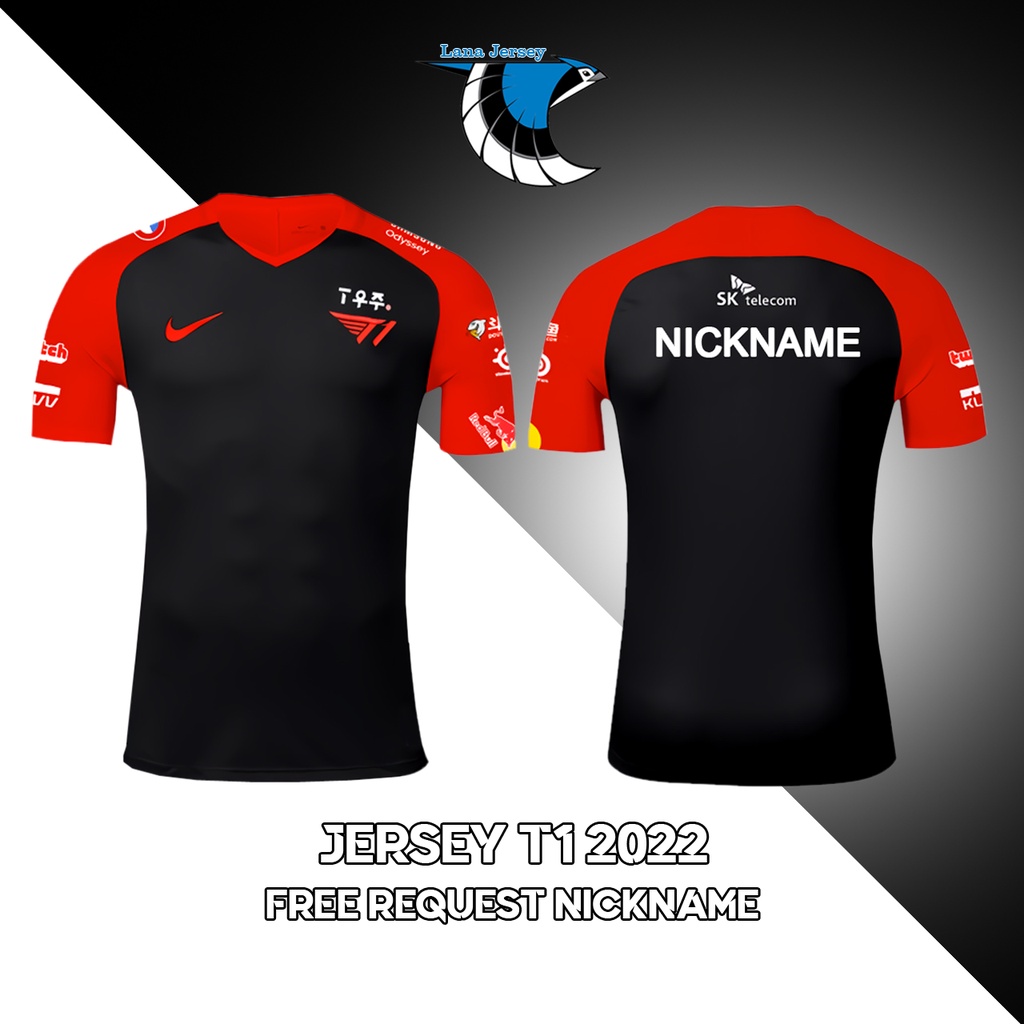 Jual JERSEY T1 Esport DOTA 2 Terbaru 2022 (Free Request Nickname