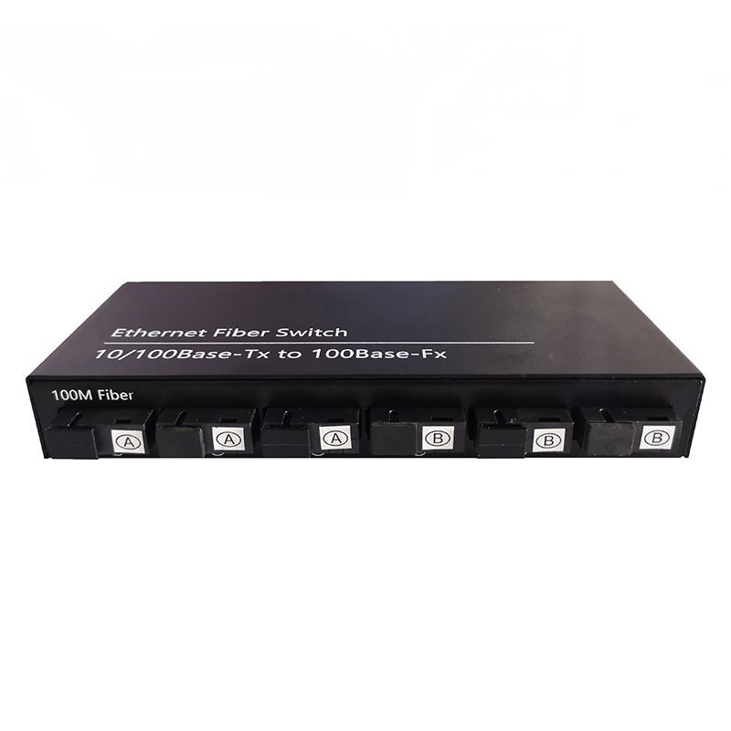 Switch konverter 6 Port FO + 2 Ethernet LAN for Converter Fiber Optik