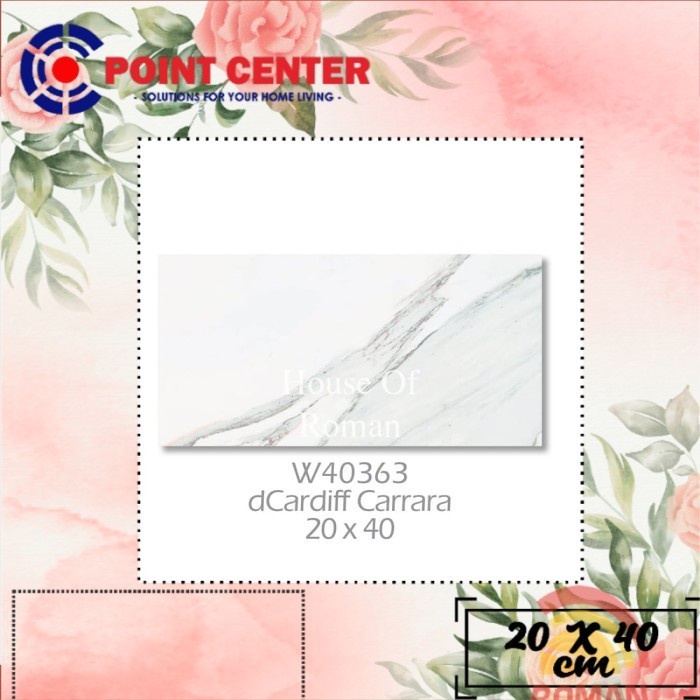 TERLARIS ROMAN KERAMIK 20 X 40 W40363 DCARDIFF CARRARA GOL B