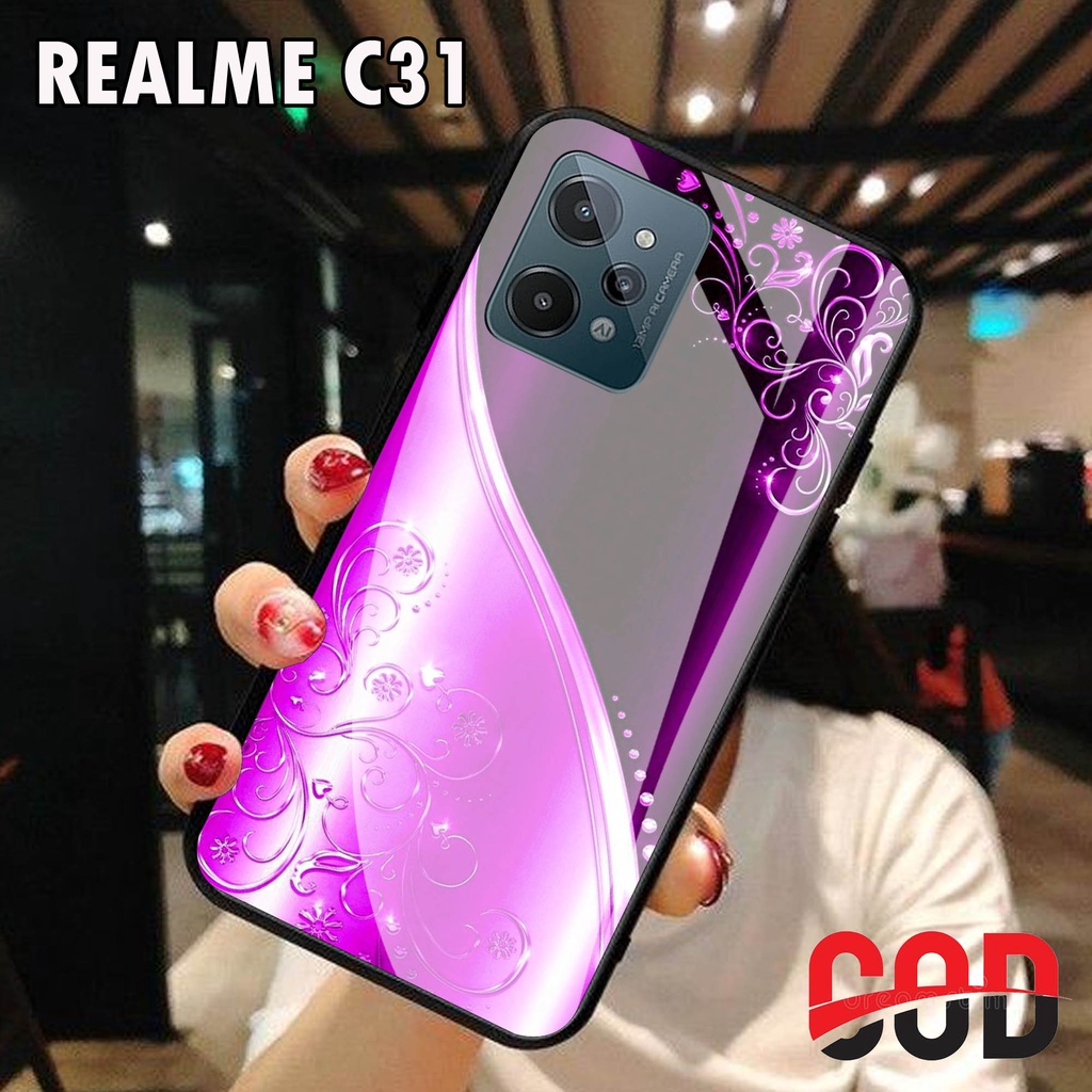 Softcase Glass Kaca REALME C31- Casing HP REALME C31 [ S23].