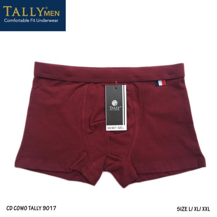 TALLY | CD CELANA DALAM BOXER PRIA 9017 | SUPER NYAMAN BAHAN KATUN | SIZE M - XXXL