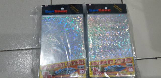 Stiker hologram sisik ikan 3D 1pack