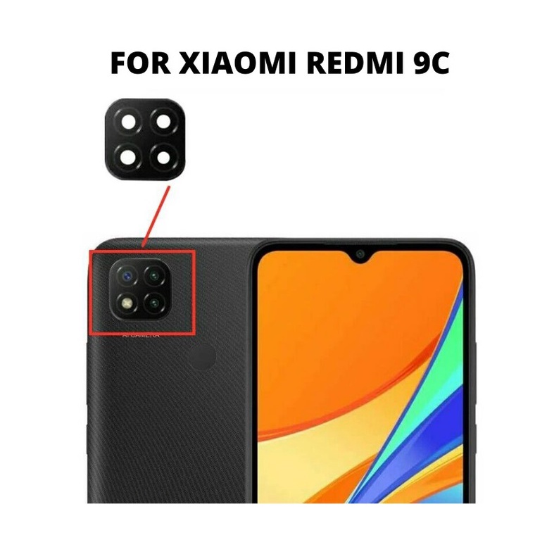 Camera Lens Lensa kamera kaca kamera belakang Xiaomi Redmi 9C