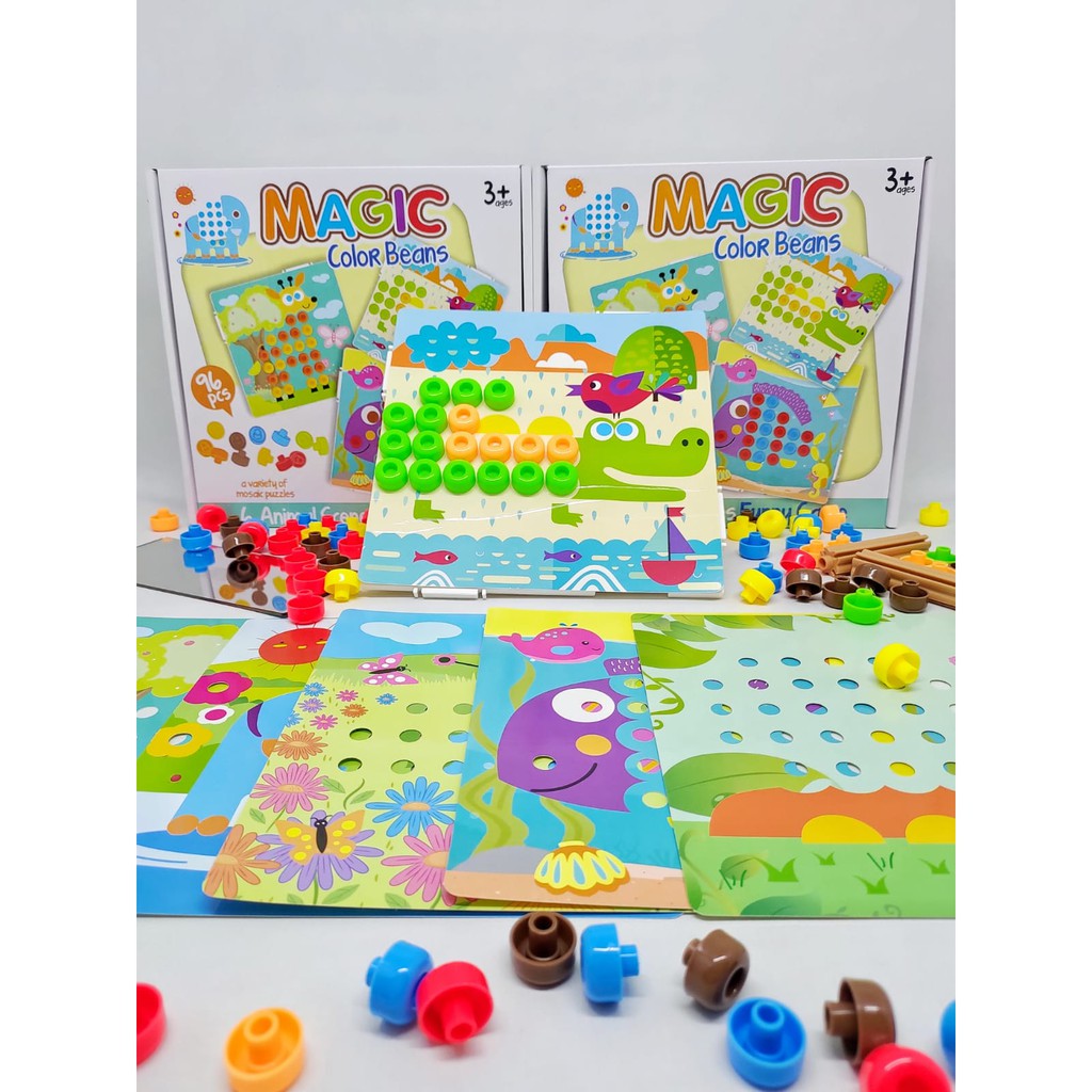 MAINAN EDUKASI ANAK MAGIC COLOR BEANS / MAINAN ANAK SENSORY PLAY