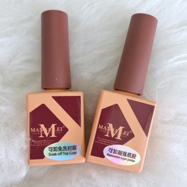 TOP COAT BASE COAT 15ml mabalei MANBALEI TAIWAN kutek gel manicure pedicure