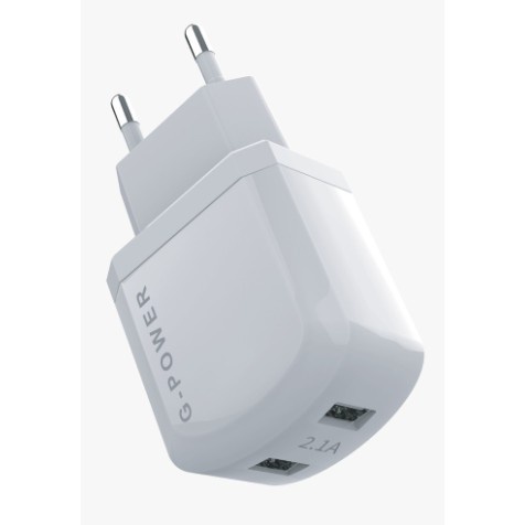 GPOWER FAST CHARGER A8 WITH 2 USB Output : 5V/2.4A