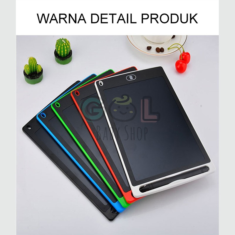 LCD Writing Writting Drawing Tablet Pad Papan Belajar Tulis Gambar Coret Hapus Mainan Edukasi Anak-4