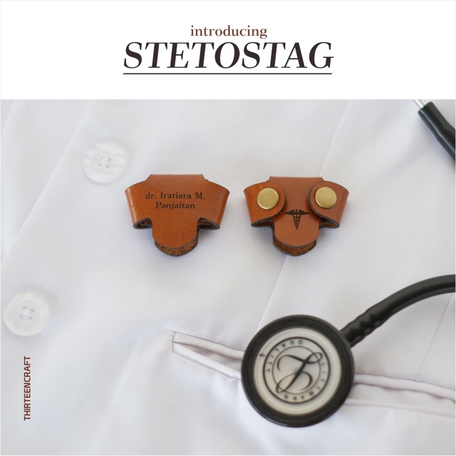 STETOSTAG |  Stetoskop Name Tag Dokter GRATIS Custom Nama