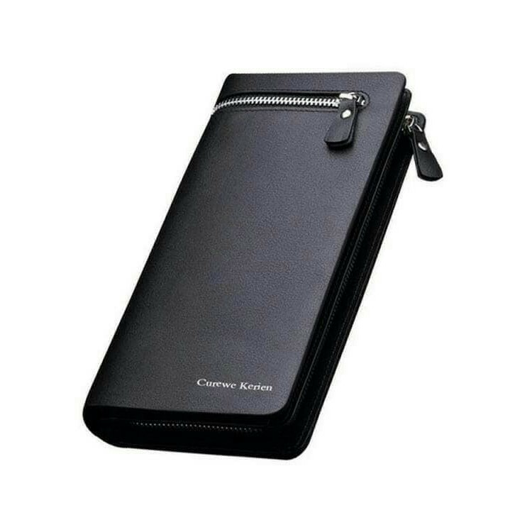 Curewe Kerien Dompet Pria Wanita Zipper Panjang Handbag