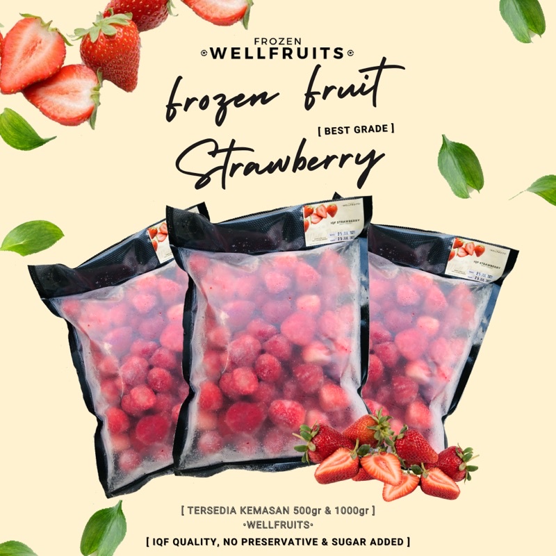 

IQF Strawberry Frozen (Best Grade) 1000gr