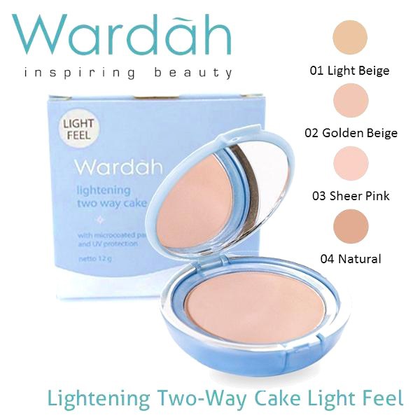 Wardah Lightening Powder Foundation Light Feel Padat (Tempat) 12g