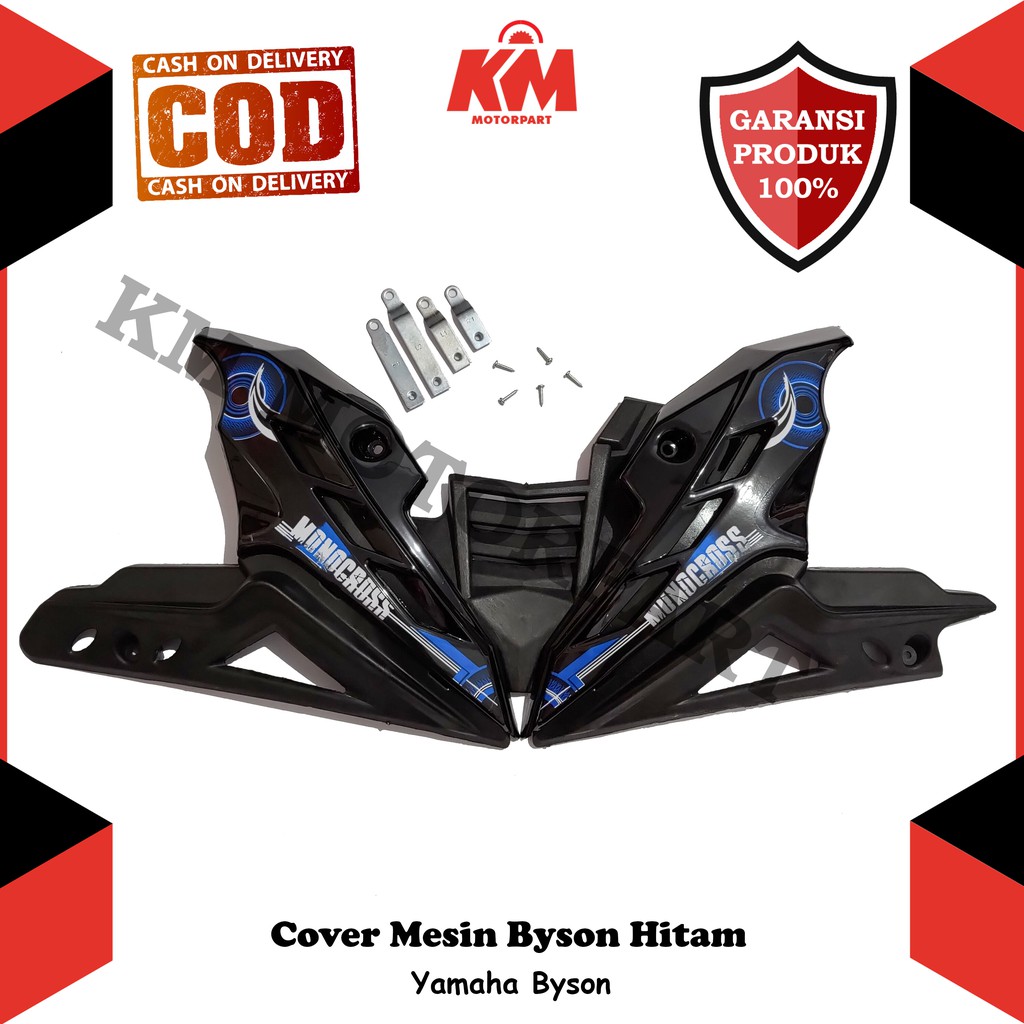 Tutup Engine Byson Cover Mesin Yamaha Byson Merah Hitam Putih Model Transformer