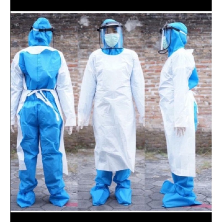 Apron Medis Lengan Panjang-Pelindung Baju Medis Apron