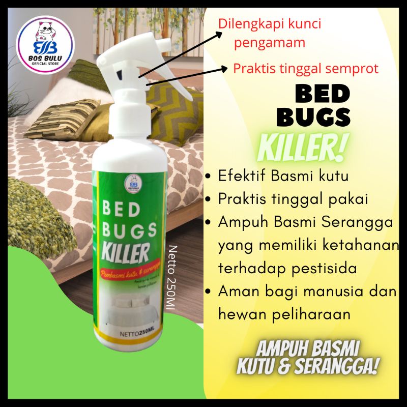 Bed bug killer obat spray semprot anti kutu serangga hama kasur sofa 250 ml