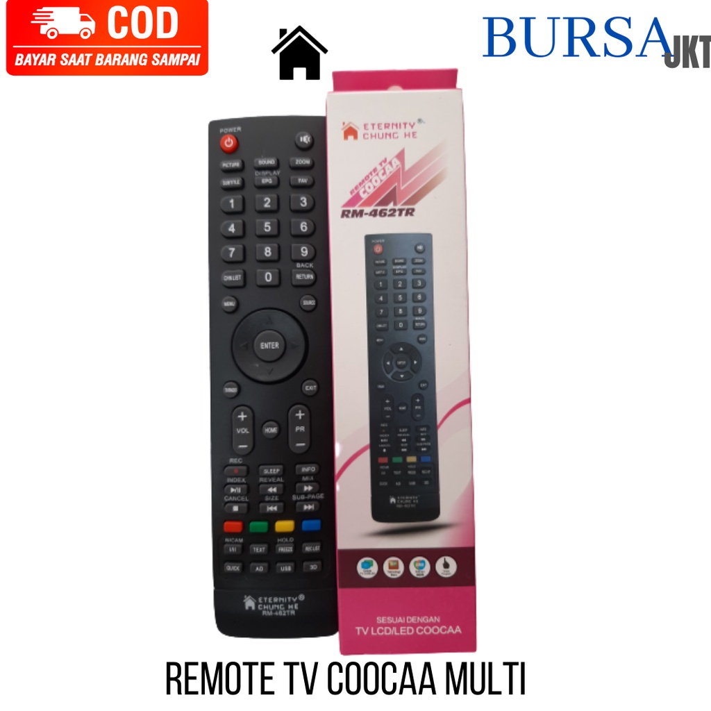 REMOTE COOCAA TV LED MULTI COOCAA 462 HITAM PANJANG DUS