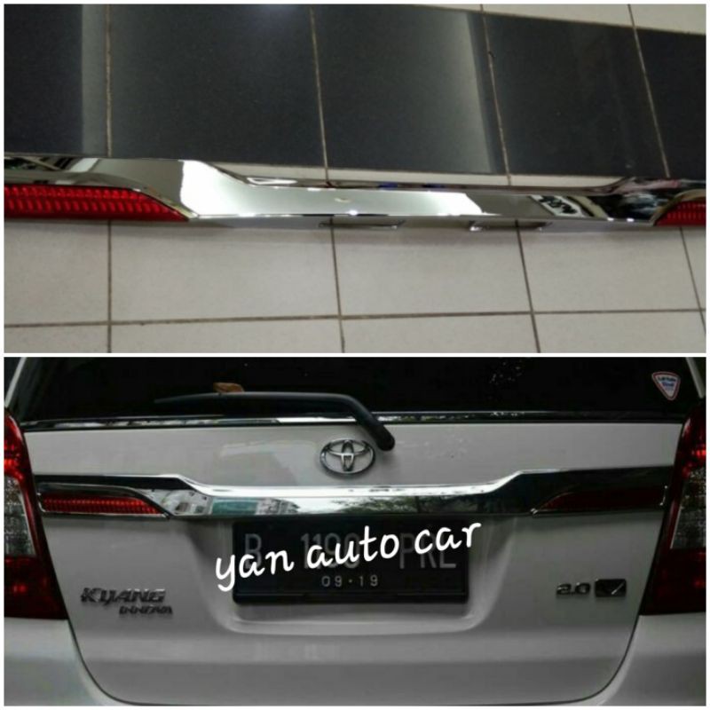 Trunklid innova 2012-2015 model ganti+reflektor Chrome
