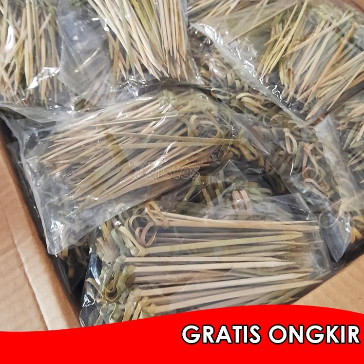 Paling Sesuai.. Tusuk Bambu Teposuki / Tusuk Sate Pita / Tusuk Buah Tusuk Cocktail