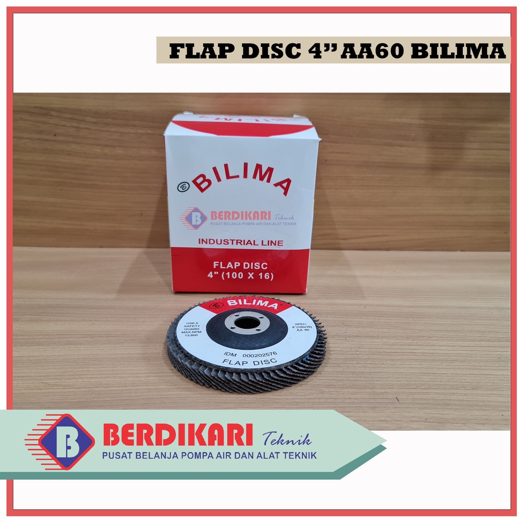 Amplas Susun / Flap Disc Grit Grade # 60 # 80 # 100 # 120 BILIMA - #60