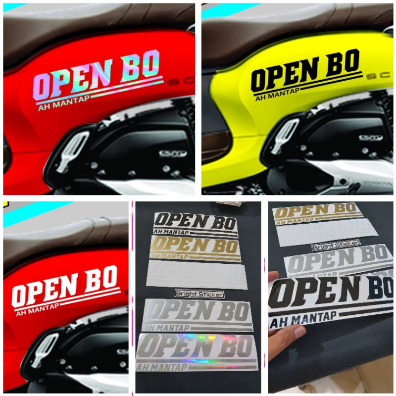 STICKER OPEN BO CUTTING