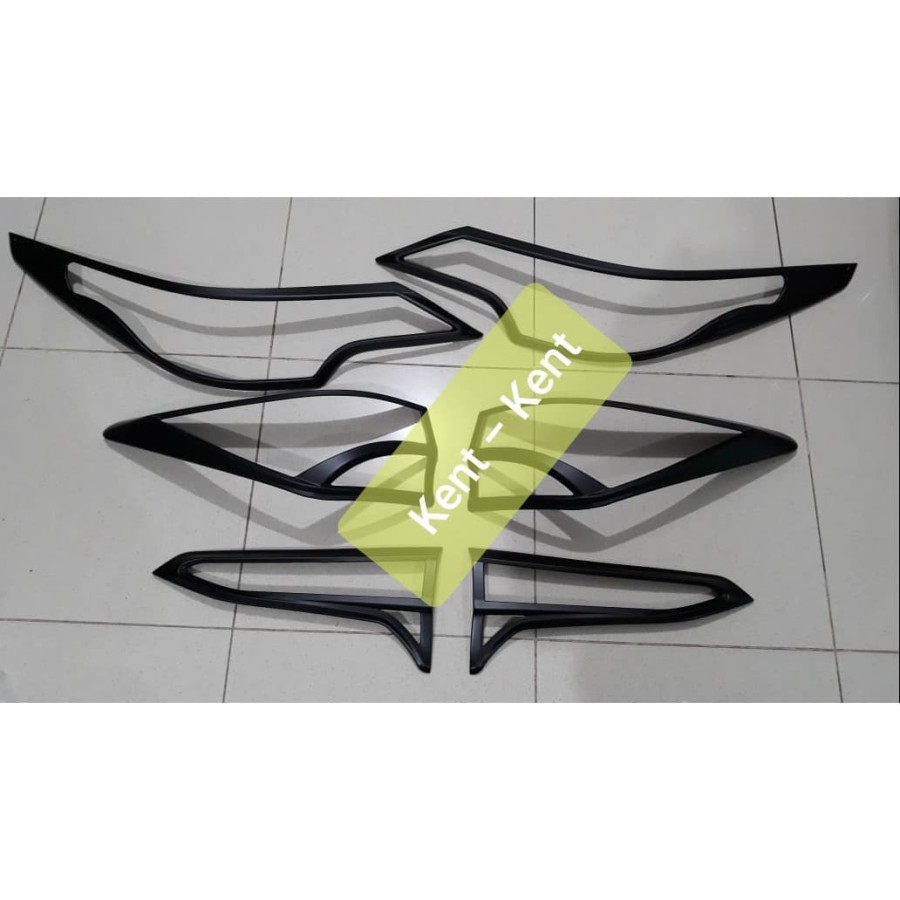 Paket Garnish Depan Belakang All New Fortuner VRZ Blacktivo Hitam JSL