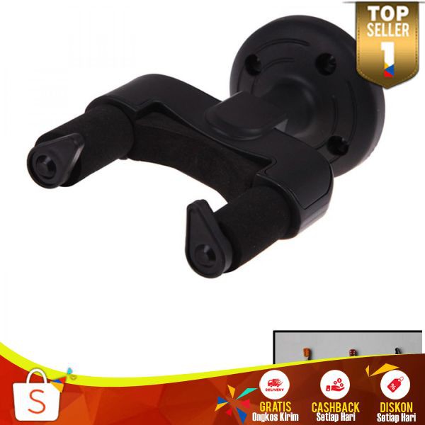 Mount Gantungan Dinding Gitar SS 04 Back Holder Rack Bracket Hook Perlengkapan Alat Musik Tahan Lama
