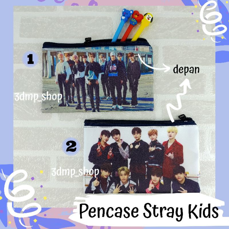 Pencase Tempat Kotak Pens Stray Kids Double Knot