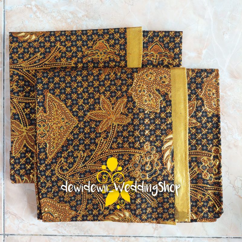 1set Jarik + Blangkon Pengantin, Motif Truntum Wahyu Tumurun