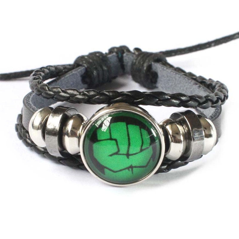 2022 Gelang Tangan Kulit Kepang Desain Marvel Spiderman Captain America Hulk Deadpool Untuk Anak