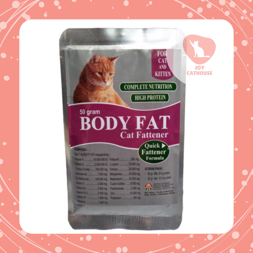 BODYFAT CAT Penggemuk badan kucing body fat 50gr | Joy Cathouse