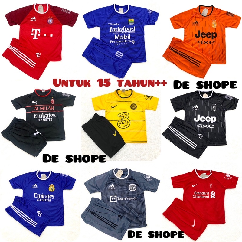 COD / SETELAN BAJU BOLA ANAK 14 TAHUN++ TERBARU 2022 / BAJU BOLA ANAK LAKI LAKI TERMURAH / SET BAJU BOLA FUTSAL