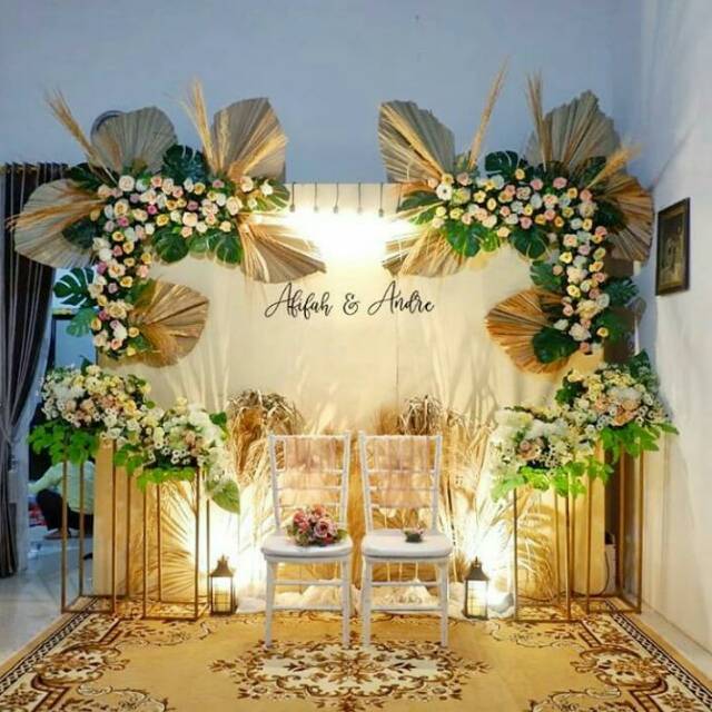 Backdrop pernikahan/ dekorasi pernikahan