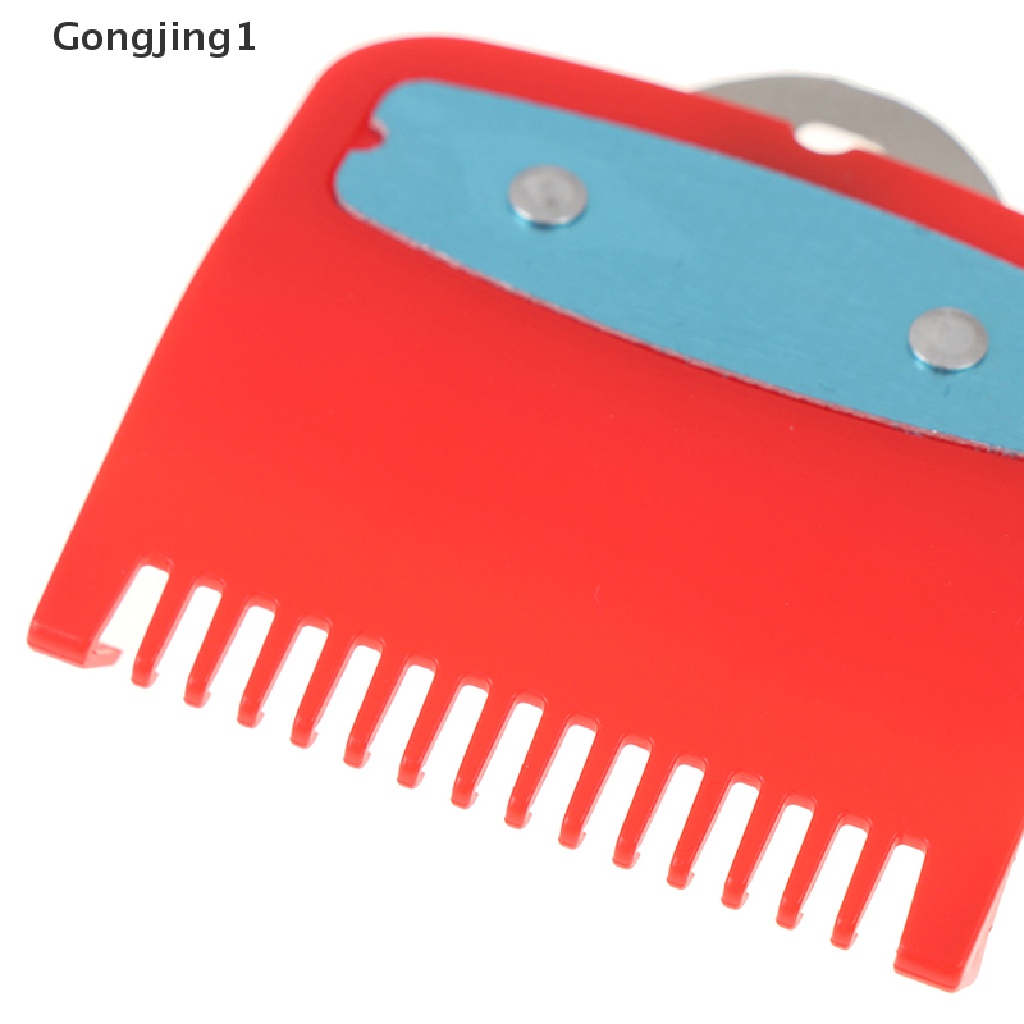 Gongjing1 Set Sisir Panduan Ukuran 1.5 + 4.5mm Warna Merah Dengan Holder Metal