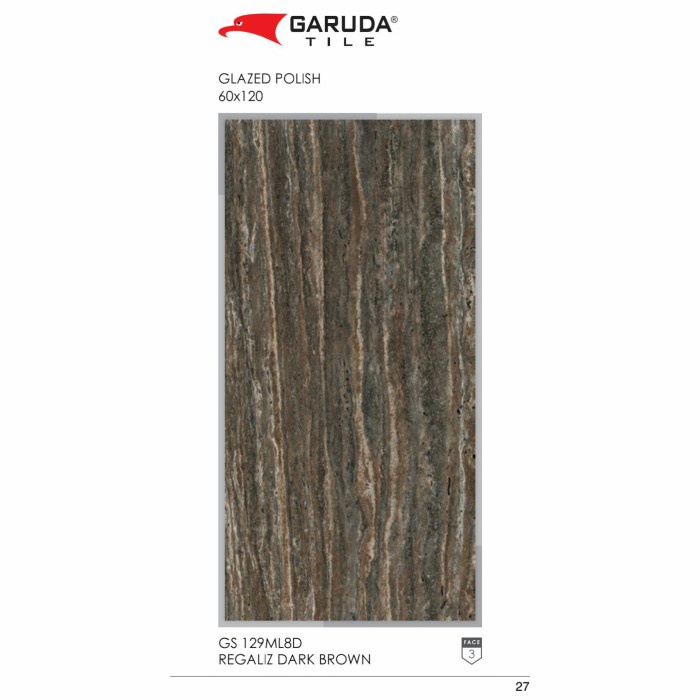 Granit 60x120 REGALIZ DARK BROWN
