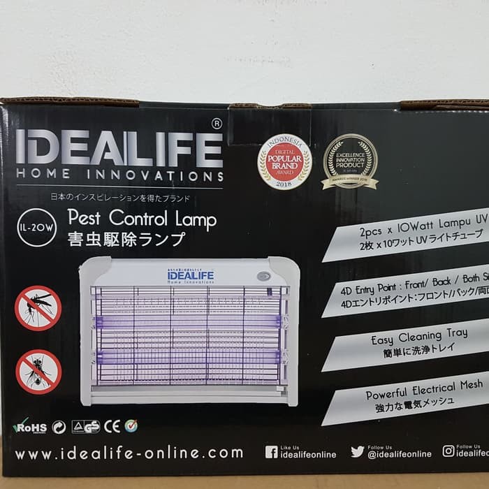 Lampu Anti Nyamuk Idealife IL-20w / Perangkap Nyamuk / Lalat