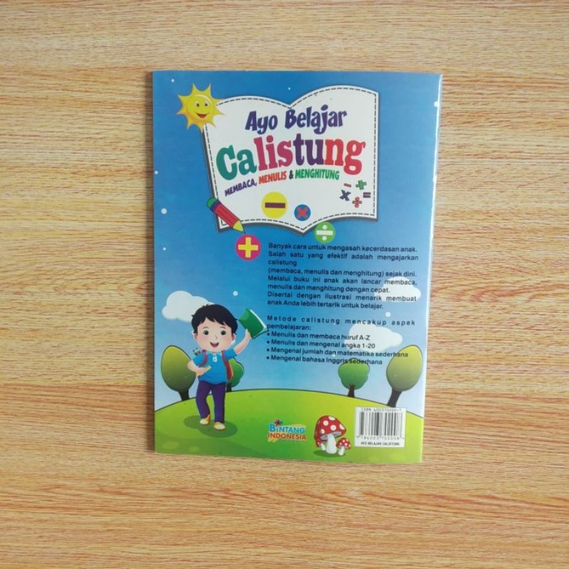 Buku Anak Paud TK Ayo Belajar Calistung - Polos, Baca Tulis Hitung