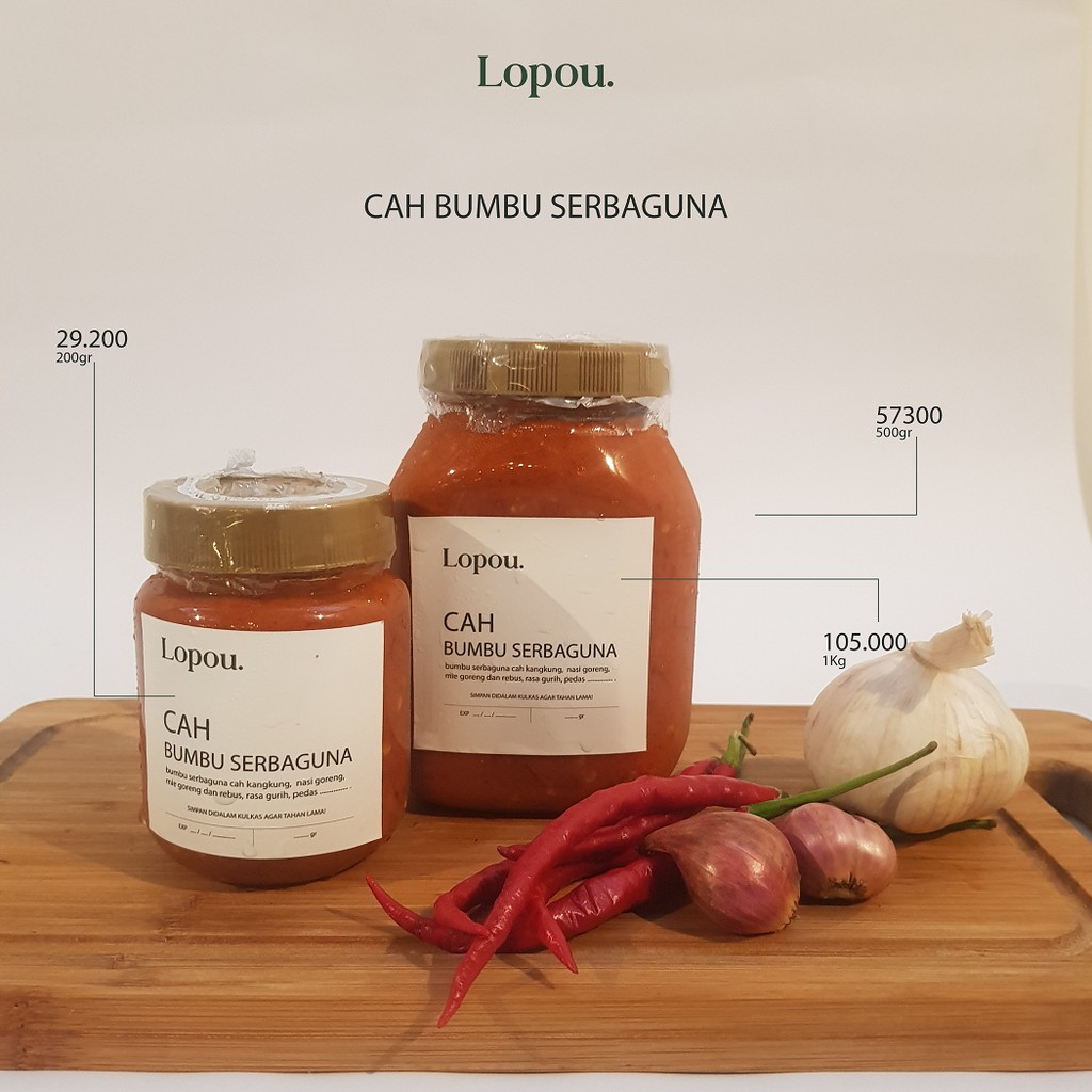 

Lopou Cah Bumbu Serbaguna 1 Kg