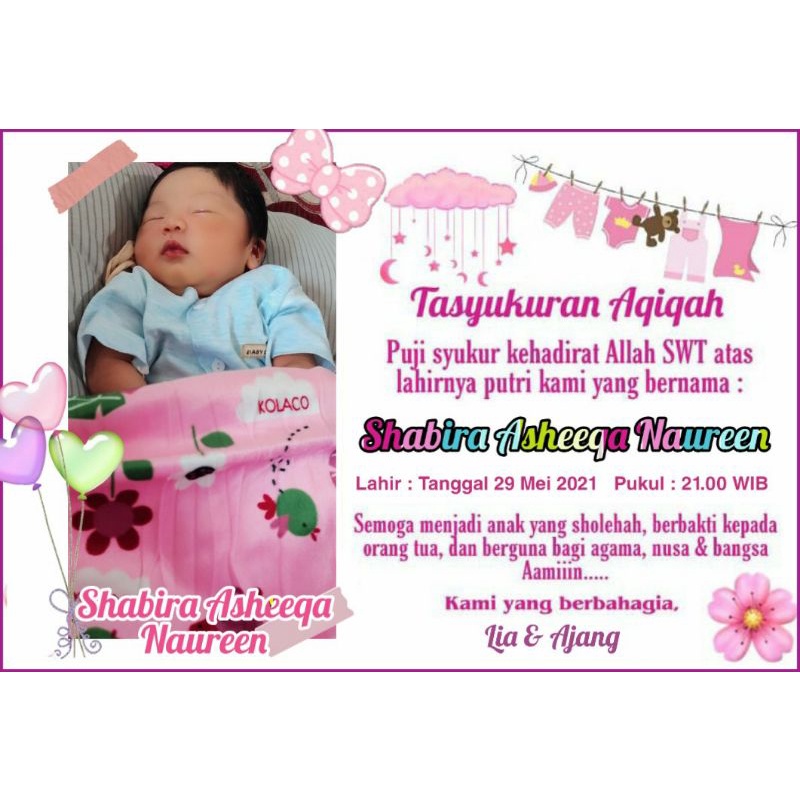 

STICKER TASYAKURAN KELAHIRAN/AQIQAH