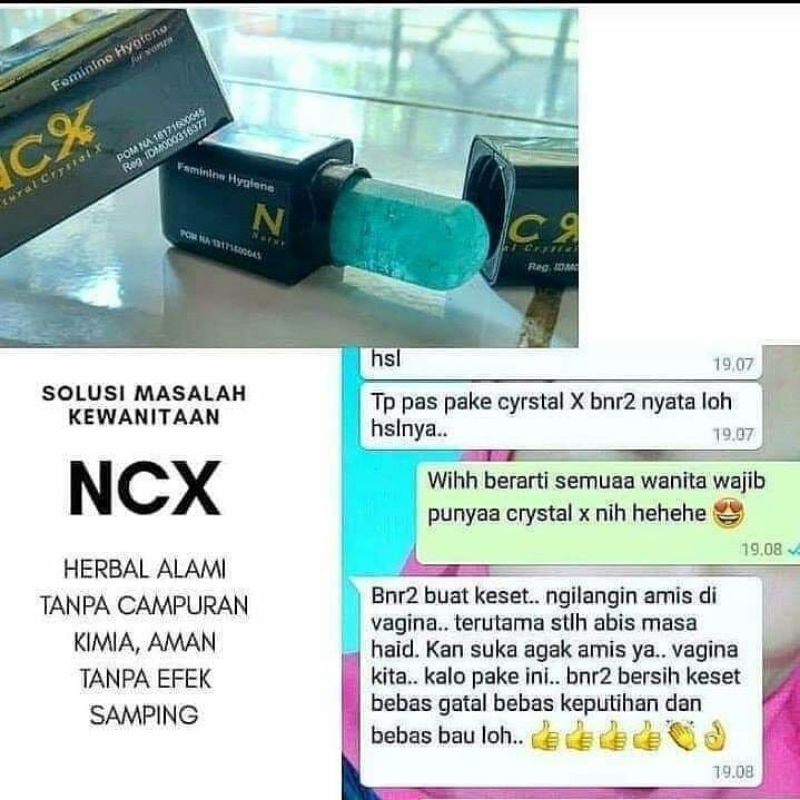 NCX NASA Original Crystal X Kesehatan Organ Wanita