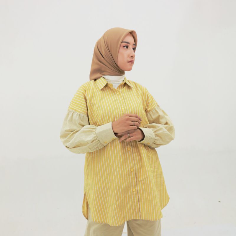 DAUKY - M TUNIC DROPSHOULDER STRIPE / TUNIK CANTIK TERBARU