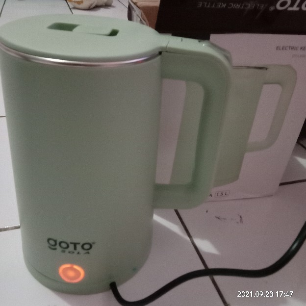 Goto Electric Kettle Sola Teko Listrik Pemanas Air Stainless Steel