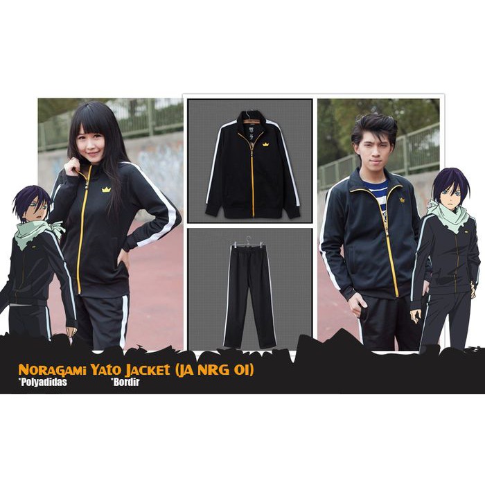 Jaket Anime Noragami Cosplay Yato Hitam - JA NRG 01